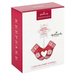 I Love Hallmark Channel! Ornament -Elegant Home Decor Deals Store Hallmark Channel Red Mittens Keepsake Ornament 1599QGO2949 04