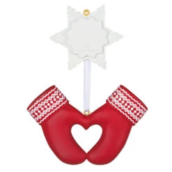 I Love Hallmark Channel! Ornament -Elegant Home Decor Deals Store Hallmark Channel Red Mittens Keepsake Ornament 1599QGO2949 06