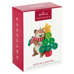 Hallmark Cute As A Button Ornament -Elegant Home Decor Deals Store Hamster With Button Tree Keepsake Ornament 1599QXR8259 04