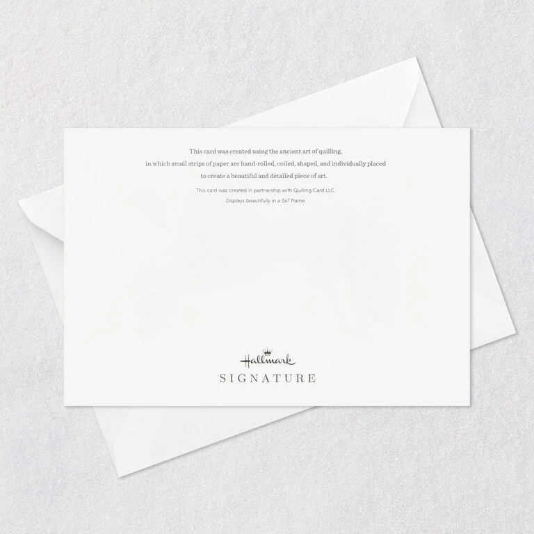 Hallmark Floral Happy Quilled Paper Handmade Birthday Card 7 Hallmark Floral Happy Quilled Paper Handmade Birthday Card - Image 7