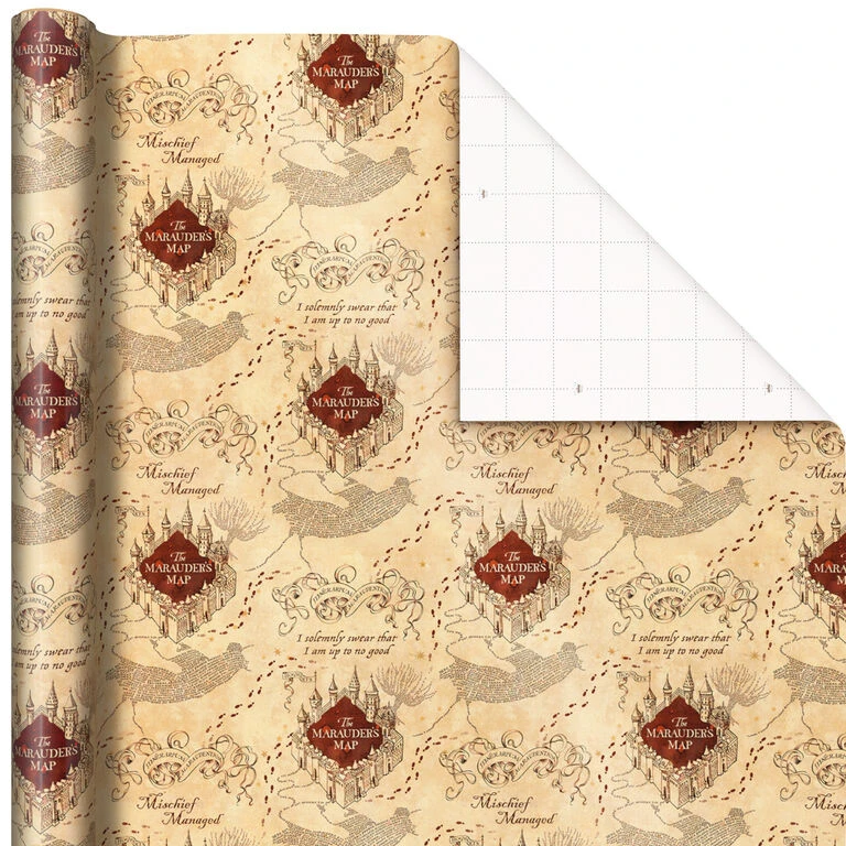 Hallmark Harry Potter™ 3-Pack Assorted Wrapping Paper, 60 Sq. Ft. Total 5 Hallmark Harry Potter™ 3-Pack Assorted Wrapping Paper, 60 Sq. Ft. Total - Image 5