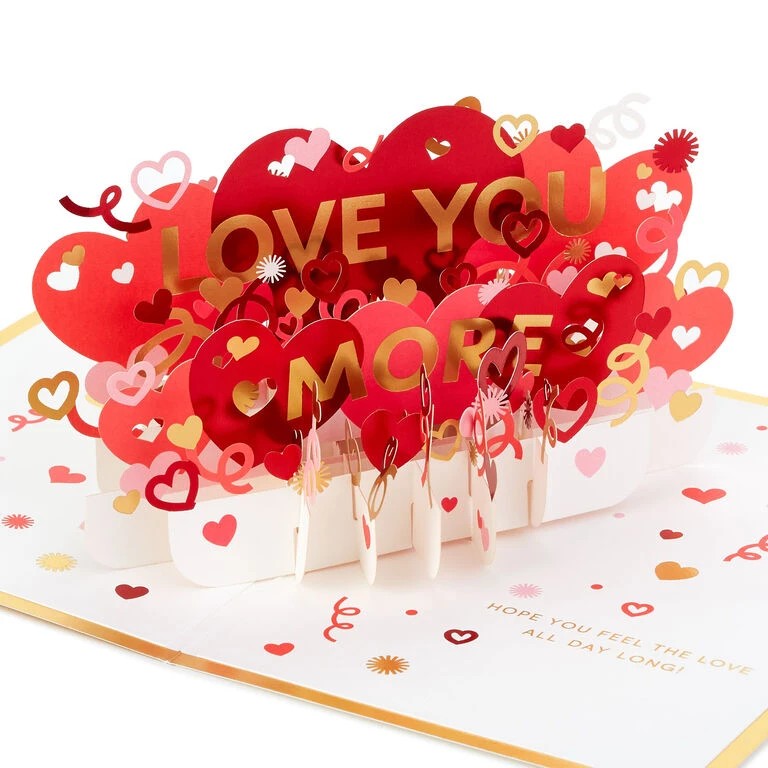 Hallmark Love You More 3D Pop-Up Love Card 1 Hallmark Love You More 3D Pop-Up Love Card