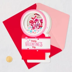 Hallmark All My Love Snow Globe Musical 3D Pop-Up Valentine's Day Card With Motion -Elegant Home Decor Deals Store Hearts Snow Globe 3D PopUp Music Motion Valentines Day Card 1299VAY9986 05
