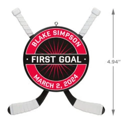 Hockey Star Personalized Ornament -Elegant Home Decor Deals Store Hockey Star Personalized Ornament 2499QHE1925B1 03