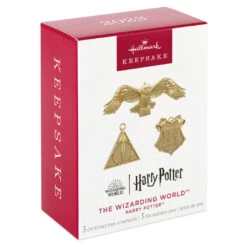 Hallmark Mini Harry Potter™ The Wizarding World™ Metal Ornaments, Set Of 3 16 Hallmark Mini Harry Potter™ The Wizarding World™ Metal Ornaments, Set Of 3 -Elegant Home Decor Deals Store Hogwarts Crest Owl Deathly Hallows Keepsake Ornaments 2199QXM9249 06