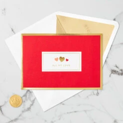 Hallmark All My Love Hearts 3D Pop-Up Love Card -Elegant Home Decor Deals Store I Love You Hearts 3D PopUp Love Card 1299LAD2889 04