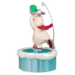 Hallmark Skating Snowball And Tuxedo Ornament With Motion -Elegant Home Decor Deals Store Ice Skating Polar Bear and Penguin Keepsake Ornament 3499QGO2677 06