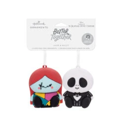 Better Together Disney Tim Burton's The Nightmare Before Christmas Jack And Sally Magnetic Hallmark Ornaments, Set Of 2 -Elegant Home Decor Deals Store Jack Skellington and Sally Christmas Ornaments 3HCM2400 04