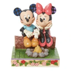 Enesco Jim Shore Disney Mickey And Minnie Campfire Figurine, 5.75"