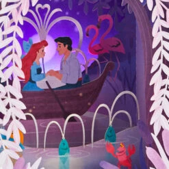 Hallmark Disney The Little Mermaid 3D Pop-Up Musical Valentine's Day Card With Light -Elegant Home Decor Deals Store Kiss the Girl PopUp Music Light Valentines Day Card 1099VAY9992 04