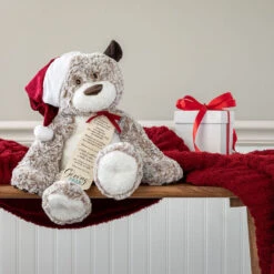 Large Giving Bear In Santa Hat Stuffed Animal, 16" 5 Large Giving Bear In Santa Hat Stuffed Animal, 16" -Elegant Home Decor Deals Store Large Giving Bear in Santa Hat Stuffed Animal 5004770063 03