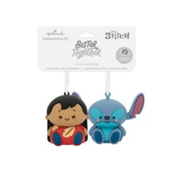 Better Together Disney Lilo & Stitch Magnetic Hallmark Ornaments, Set Of 2 -Elegant Home Decor Deals Store Lilo and Stitch Christmas Ornaments 3HCM2403 04