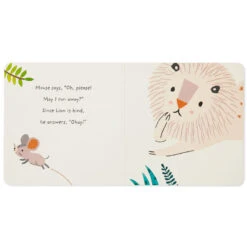 Hallmark The Lion And The Mouse Board Book And Lion Lovey Blanket Set -Elegant Home Decor Deals Store Lion Lovey Blanket Lion Mouse Kindness Board Book Set 1BBY4783 05