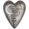Love You To The Moon Art Heart Trinket Box, 3.5"