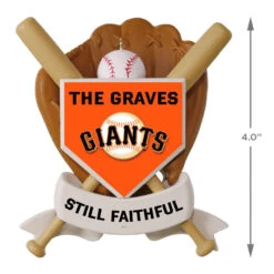 MLB Baseball Personalized Ornament, Giants™ -Elegant Home Decor Deals Store MLB Baseball Personalized Ornament Giants 2499QHE1913B108 04