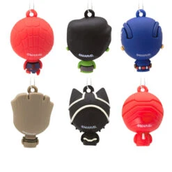 Mini Marvel Super Heroes Shatterproof Hallmark Ornaments, Set Of 6 -Elegant Home Decor Deals Store Marvel Super Heroes Miniature Christmas Ornaments Set of 6 2HCM9228 06