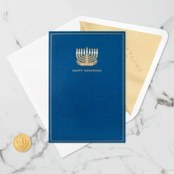 Hallmark Season Full Of Light 3D Pop-Up Hanukkah Card -Elegant Home Decor Deals Store Menorah 3D PopUp Hanukkah Card 5XXH1003 05
