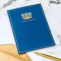 Hallmark Season Full Of Light 3D Pop-Up Hanukkah Card -Elegant Home Decor Deals Store Menorah 3D PopUp Hanukkah Card 5XXH1003 06