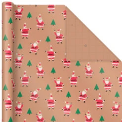 Hallmark Merry Kraft Prints 3-Pack Christmas Wrapping Paper, 90 Sq. Ft. -Elegant Home Decor Deals Store Merry Kraft Prints 3Pack Christmas Wrapping Paper 5JXW1050 05