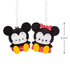 Better Together Disney Mickey And Minnie Magnetic Hallmark Ornaments, Set Of 2 -Elegant Home Decor Deals Store Mickey and Minnie Christmas Ornaments 3HCM2402 03