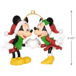 Hallmark Disney Mickey And Minnie A Season Of Love Ornament -Elegant Home Decor Deals Store Mickey and Minnie Hands Heart Keepsake Ornament 2099QXD6667 03