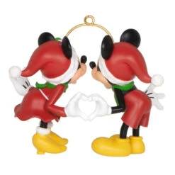 Hallmark Disney Mickey And Minnie A Season Of Love Ornament -Elegant Home Decor Deals Store Mickey and Minnie Hands Heart Keepsake Ornament 2099QXD6667 06
