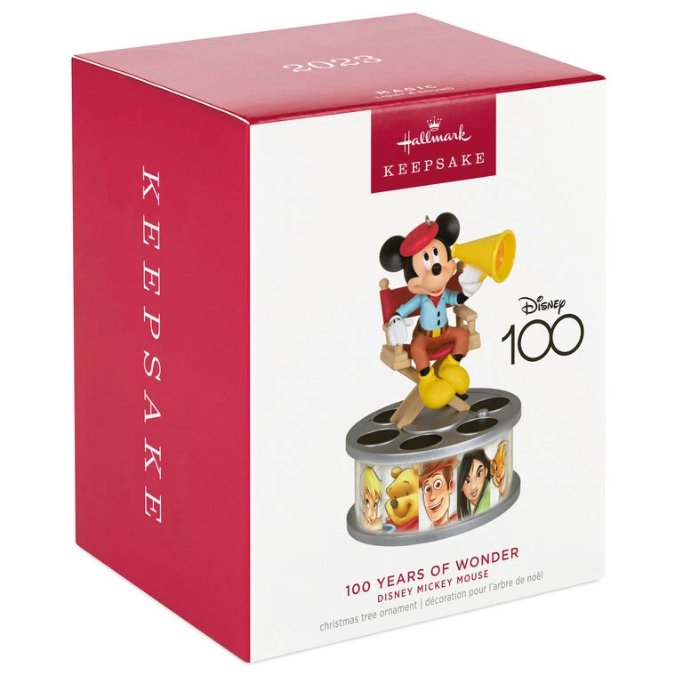 Hallmark Disney 100 Years Of Wonder Director Mickey Mouse Ornament With Light And Sound 4 Hallmark Disney 100 Years Of Wonder Director Mickey Mouse Ornament With Light And Sound - Image 4