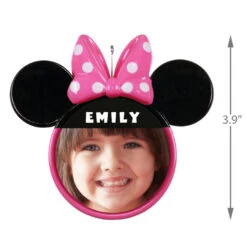 Hallmark Disney Minnie Mouse Ears Silhouette Text And Photo Personalized Ornament -Elegant Home Decor Deals Store Minnie Mouse Ears TextPhoto Personalized Ornament 2499QHE1963B2 03