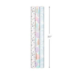 Hallmark Modern Muted 3-Pack Wrapping Paper, 55 Sq. Ft. Total 15 Hallmark Modern Muted 3-Pack Wrapping Paper, 55 Sq. Ft. Total -Elegant Home Decor Deals Store Modern Muted 3Pack Wrapping Paper Rolls 5EWR6369 08