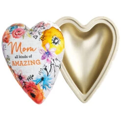 Amazing Mom Art Heart Trinket Box, 3.5" -Elegant Home Decor Deals Store Mom All Kinds of Amazing HeartShaped Trinket Box 1003480350 03