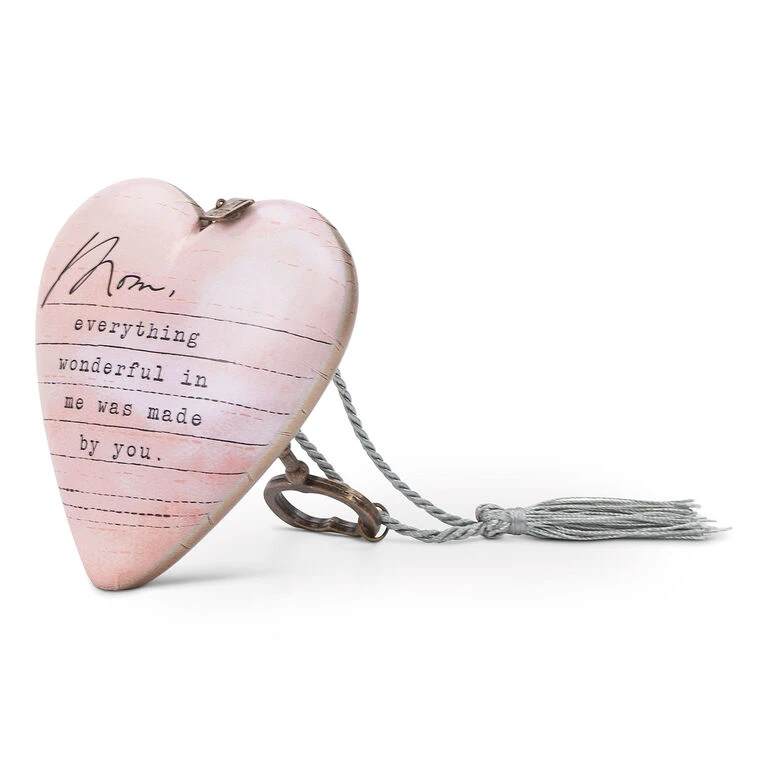 Demdaco Mom Dear You Art Heart Sculpture, 3.5" 2 Demdaco Mom Dear You Art Heart Sculpture, 3.5" - Image 2
