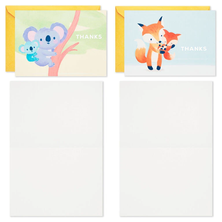 Hallmark Mom And Baby Animal Assortment Blank Thank-You Notes, Pack Of 48 3 Hallmark Mom And Baby Animal Assortment Blank Thank-You Notes, Pack Of 48 - Image 3