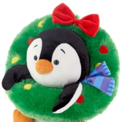 Hallmark Playful Penguins All Decked Out Musical Plush Penguin With Light And Motion -Elegant Home Decor Deals Store Musical Playful Penguins Plush With Light Motion 1KCX1100 03