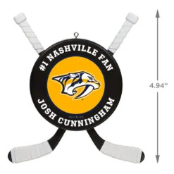 NHL Hockey Personalized Ornament, Nashville Predators® -Elegant Home Decor Deals Store NHLHockey Personalized Ornament Nashville Predators 2499QHE1925B15 03