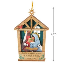 Hallmark A Child Is Born Nativity Papercraft Ornament 8 Hallmark A Child Is Born Nativity Papercraft Ornament -Elegant Home Decor Deals Store Nativity Scene Wood and Paper Keepsake Ornament 1999QGO2759 03