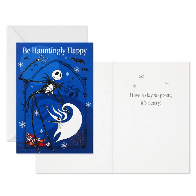 Hallmark Disney Tim Burton's The Nightmare Before Christmas Hauntingly Happy Boxed Cards, Pack Of 16 3 Hallmark Disney Tim Burton's The Nightmare Before Christmas Hauntingly Happy Boxed Cards, Pack Of 16 - Image 3