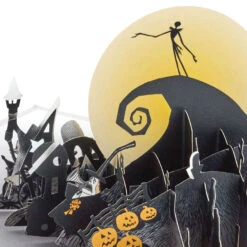Hallmark Disney Tim Burton's The Nightmare Before Christmas Happy Nightmares 3D Pop-Up Card -Elegant Home Decor Deals Store Nightmare Before Christmas Jack Skellington 3D PopUp Card 1499LAD2846 03