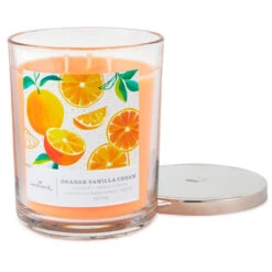 Hallmark Orange Vanilla Cream 3-Wick Jar Candle, 16 Oz. 5 Hallmark Orange Vanilla Cream 3-Wick Jar Candle, 16 Oz. -Elegant Home Decor Deals Store Orange Vanilla Cream 3Wick Jar Candle 1BGC1062 03