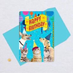Hallmark 16" Party Cats And Dogs Jumbo Birthday Card From All -Elegant Home Decor Deals Store Party Cats Dogs Birthday Card From Us 1299CBG3004 05