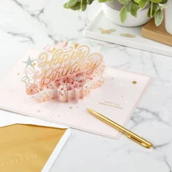 Hallmark Here's To A Happy Year Ahead 3D Pop-Up Birthday Card 17 Hallmark Here's To A Happy Year Ahead 3D Pop-Up Birthday Card -Elegant Home Decor Deals Store Party Decorations 3D PopUp Birthday Card 1299LAD2899 08