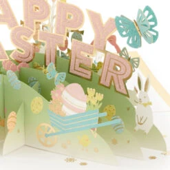 Hallmark Happy Surprises 3D Pop-Up Easter Card 12 Hallmark Happy Surprises 3D Pop-Up Easter Card -Elegant Home Decor Deals Store Pastel Eggs 3D PopUp Easter Card 1299IRC7072 04
