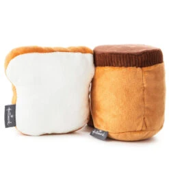 Hallmark Better Together Peanut Butter And Jelly Magnetic Plush, 5" -Elegant Home Decor Deals Store Peanut Butter Jar and Bread With Jelly Magnetic Plush 1KID1641 03