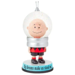 Hallmark Peanuts® Charlie Brown Big Dreams Snow Globe -Elegant Home Decor Deals Store Peanuts Charlie Brown Figurine Big Dreams Snow Globe 1PAJ3548 03