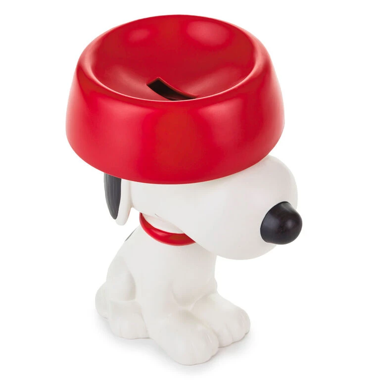 Hallmark Peanuts® Snoopy With Dog Dish Ceramic Coin Bank 1 Hallmark Peanuts® Snoopy With Dog Dish Ceramic Coin Bank