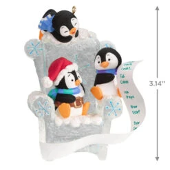 Hallmark Long Letter To Santa Penguin Ornament -Elegant Home Decor Deals Store Penguins in Ice Chair Keepsake Ornament 1899QGO2959 03