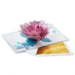 Hallmark The Special Place You Will Always Hold In My Heart Love Card -Elegant Home Decor Deals Store Pink Lotus Flower 3D PopUp Love Card for Her 1299LAD2887 03