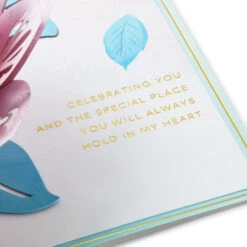 Hallmark The Special Place You Will Always Hold In My Heart Love Card -Elegant Home Decor Deals Store Pink Lotus Flower 3D PopUp Love Card for Her 1299LAD2887 04