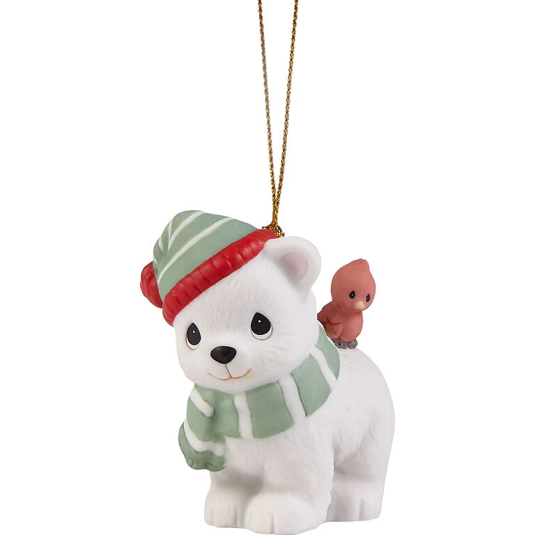 Precious Moments Brrr-y Christmas To You Bear Ornament, 2.4" 1 Precious Moments Brrr-y Christmas To You Bear Ornament, 2.4"