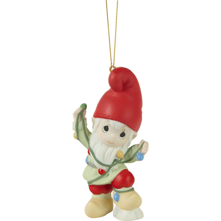 Precious Moments Gnome Worry, Be Happy Ornament, 4.1" 1 Precious Moments Gnome Worry, Be Happy Ornament, 4.1"
