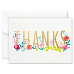 Hallmark Pretty Floral Assorted Blank Thank-You Notes, Box Of 24 -Elegant Home Decor Deals Store Pretty Floral Assorted Blank ThankYou Notes in Box 1499TYN2424 03